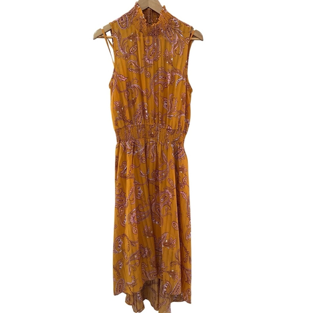 Nanette Lepore orange paisley smocked sundress - Size 14